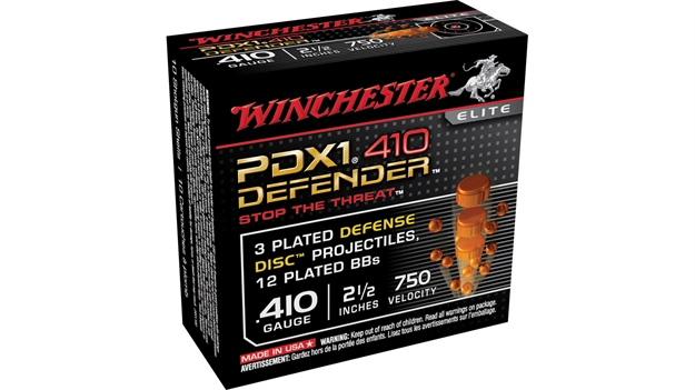 Picture of  Winchester Ammo S410pdx1 Pdx1 Defender  410Gauge 2.50" 3Defense Discs 12Bbs Shot 10 Per Box/10 Case 020892020054