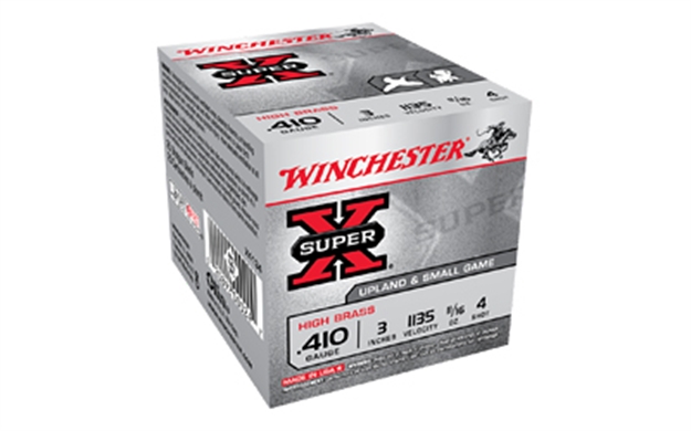 Picture of  Winchester Ammo X4134 Super X Heavy Game Load High Brass 410Gauge 3" 11/16Oz 4Shot 25 Per Box/10 Case