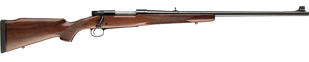 Picture of  Winchester Repeating Arms 535205136 Model 70 Alaskan Full Size 338 Win Mag 3+1 25" Brushed Polish Blued Sporter Barrel, Steel Receiver, Satin Walnut Monte Carlo Stock 048702002540