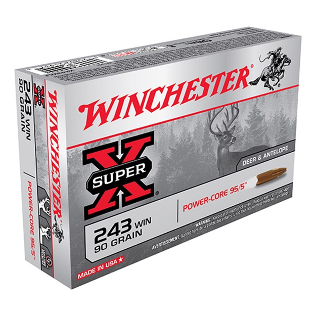 Picture of Winchester Ammo X243wlf Super-X 243 Winchester 90 GR Power Core 20 Bx/10 CS