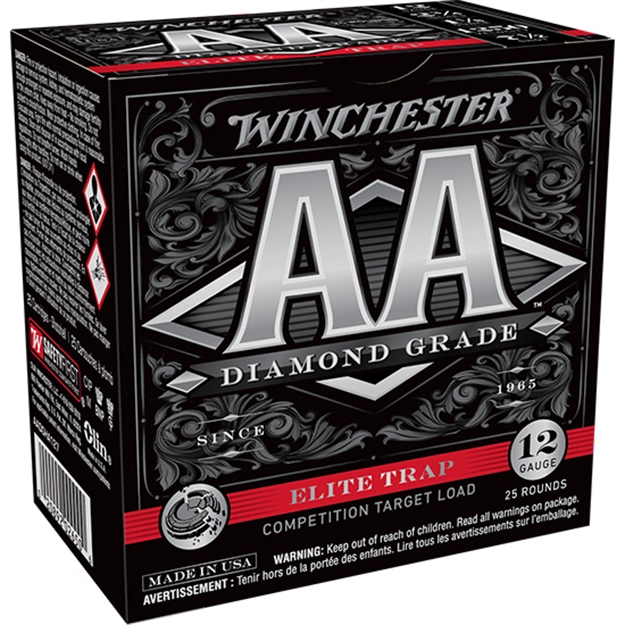 Picture of  Winchester Ammo Aadgha127 AA Diamond Grade Elite Trap 12Gauge 2.75" 1 1/8Oz 7.5Shot 25 Per Box/10 Case