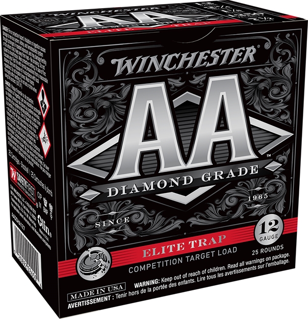 Picture of  Winchester Ammo Aadgha127 AA Diamond Grade Elite Trap 12Gauge 2.75" 1 1/8Oz 7.5Shot 25 Per Box/10 Case 020892026506