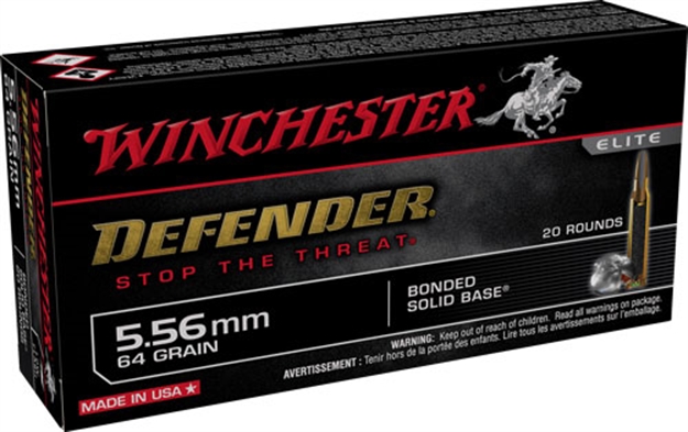 Picture of Winchester Ammo Defender .223 Rem. 64Gr. Bonded 20-Pack