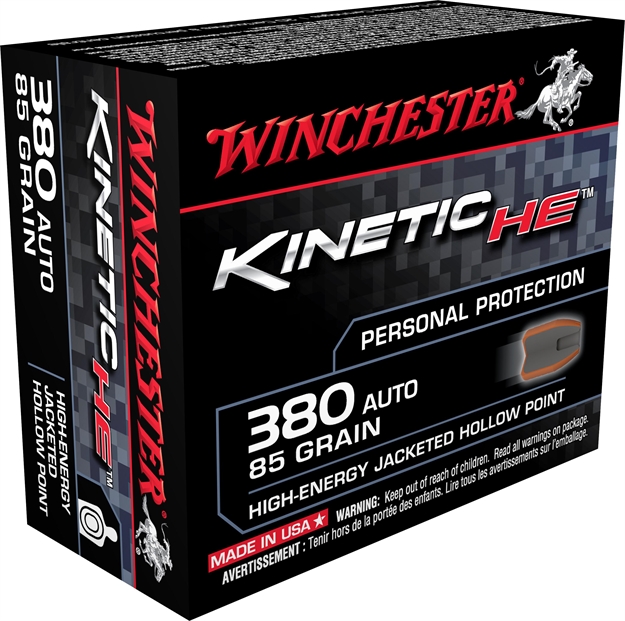 Picture of Winchester Ammo He380jhp Kinetic High Energy 380 Automatic Colt Pistol (Acp) 85