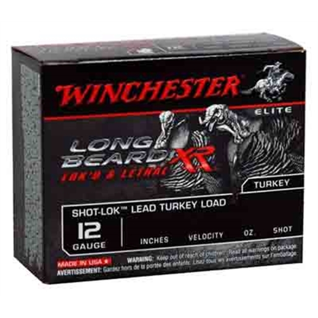 Picture of  Winchester Ammo Stlb1236 Long Beard XR Shot-Lok 12Gauge 3" 1 3/4Oz 6Shot 10 Per Box/10 Case 020892021389