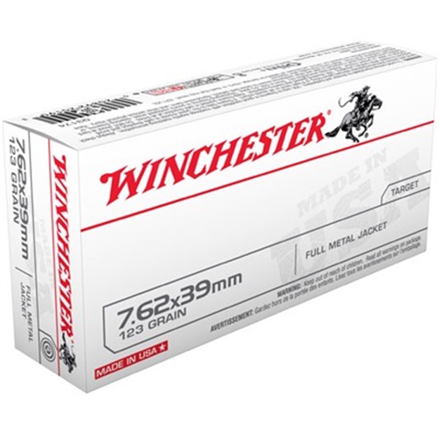 Picture of  Winchester Ammo Q3174 Usa  7.62X39mm 123Gr Full Metal Jacket 20 Per Box/10 Case