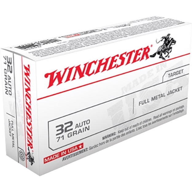 Picture of  Winchester Ammo Q4255 Usa  32Acp 71Gr Full Metal Jacket 50 Per Box/10 Case
