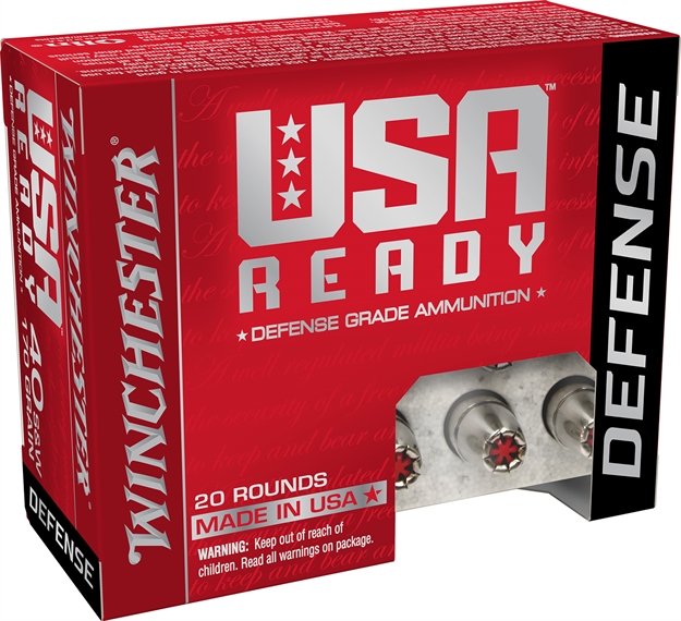 Picture of  Winchester Ammo Red40hp Usa Ready 40S&W 170Gr Hex Vent Hollow Point 20 Per Box/10 Case 020892230071
