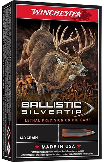 Picture of  Winchester Ammo Sbst65p Ballistic Silvertip  6.5Prc 140Gr Bonded Rapid Expansion Php 20 Per Box/10 Case