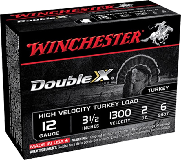 Picture of Winchester Ammo Sth12356 Double X Turkey 12 Gauge 3.5" 2 OZ 6 Shot 10 Bx/ 10 CS