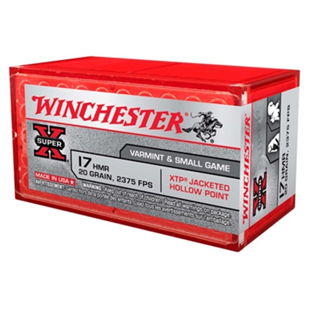 Picture of  Winchester Ammo X17hmr1 Super X  17Hmr 20Gr Hornady Xtp Hollow Point 50 Per Box/20 Case
