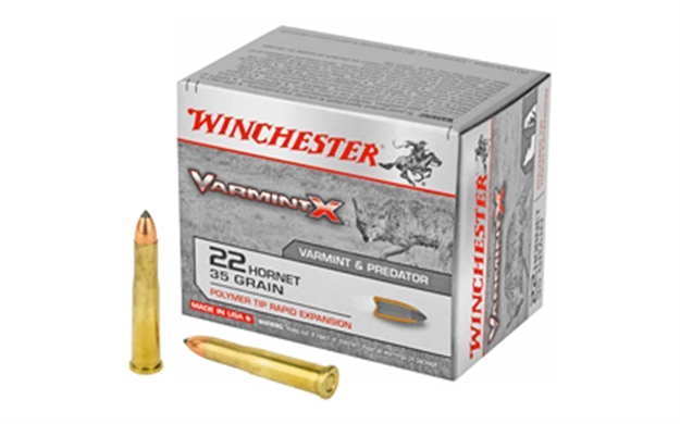 Picture of  Winchester Ammo X22p Varmint X  22Hornet 35Gr Polymer Tip Rapid Expansion 20 Per Box/10 Case