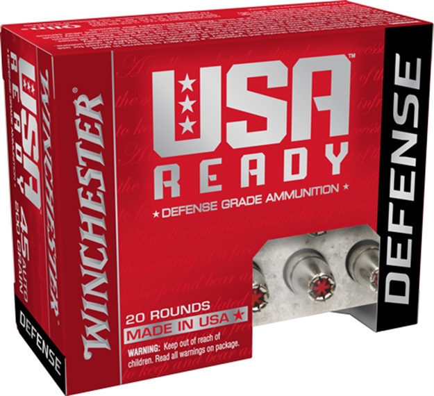 Picture of Winchester Usa Ready 45 Acp 200Gr Jhp 20Rd 10Bx/Cs RED45HP