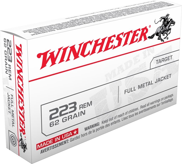 Picture of Winchester Ammo Usa223r3 Usa  223 Rem 62 GR Full Metal Jacket (Fmj) 20 Bx/50 CS