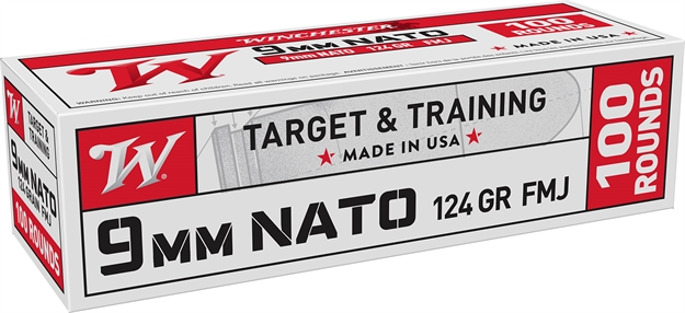 Picture of  Winchester Ammo W9natovp9mm Nato 124Gr Full Metal Jacket 100 Per Box/10 Case