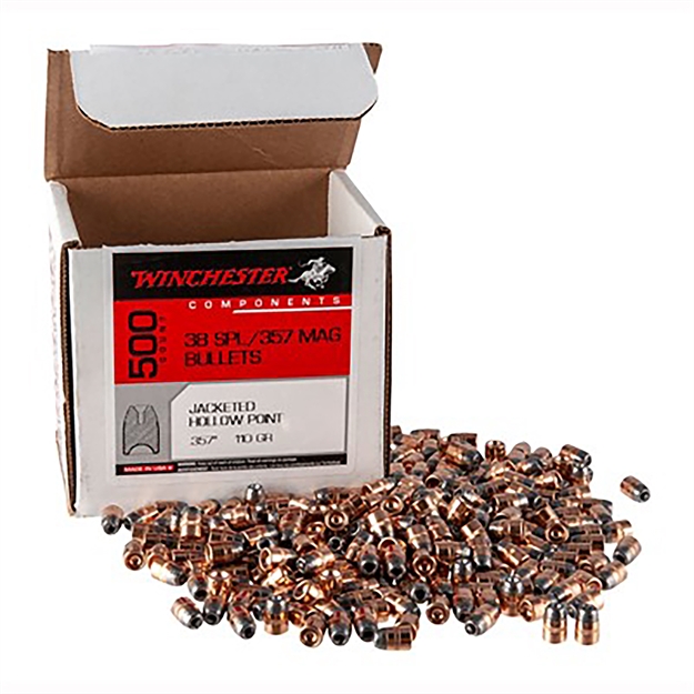Picture of  Winchester Ammo Wb38hp110d Centerfire Handgun Reloading 38Cal 110Gr Jacketed Hollow Point 500 Per Box/4 Case