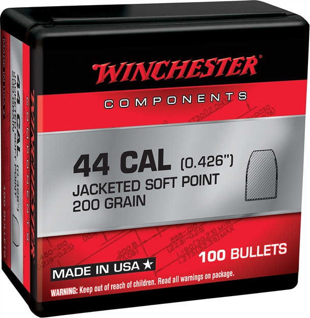 Picture of Winchester Ammo Wb44sp200 Centerfire Rifle 44-40 Caliber .426 200 GR Soft Point 100 Box