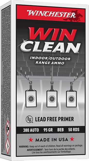 Picture of Winchester Ammo Wc3801 Super X  380Acp 95Gr Winclean Brass Enclosed Base 50 Per Box/10 Case 020892212237