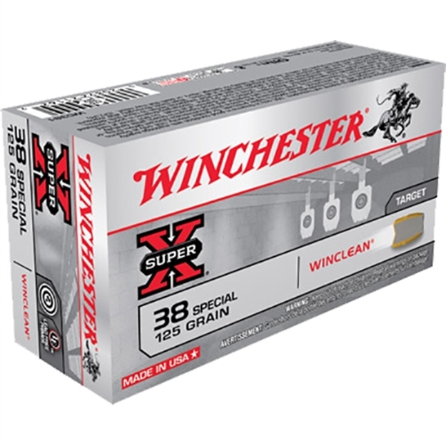 Picture of Winchester Ammo Wc381 Super X  38Special 125Gr Winclean Brass Enclosed Base 50 Per Box/10 Case 020892211629 -