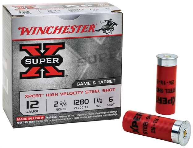 Picture of Winchester Super-X Xpert Shotshell 12 Ga, 2-3/4 In, No. 6, 1-1/8Oz, Max Dr, 1280 Fps, 25 Rnd Per Box WE12GTH6