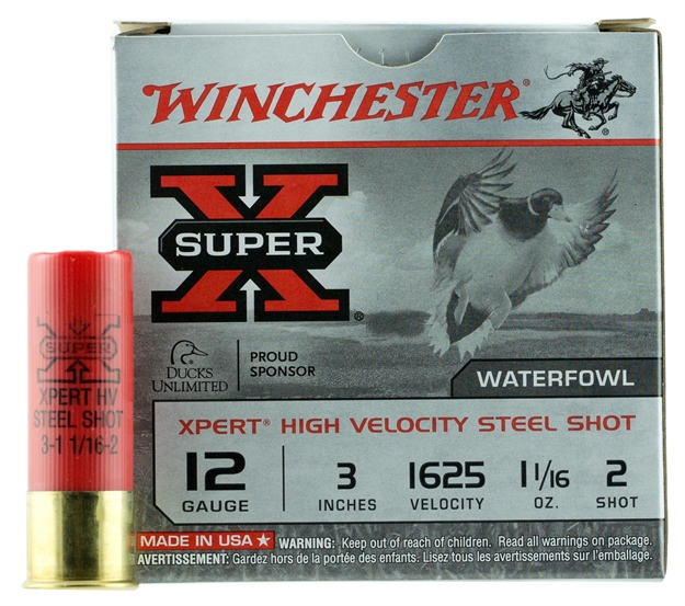 Picture of  Winchester Ammo Wex123m2 Super X Xpert High Velocity 12Gauge 3" 1 1/16Oz 2Shot 25 Per Box/10 Case
