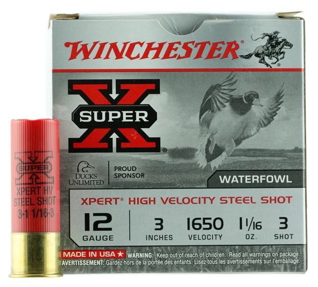 Picture of  Winchester Ammo Wex123m3 Super X Xpert High Velocity 12Gauge 3" 1 1/16Oz 3Shot 25 Per Box/10 Case