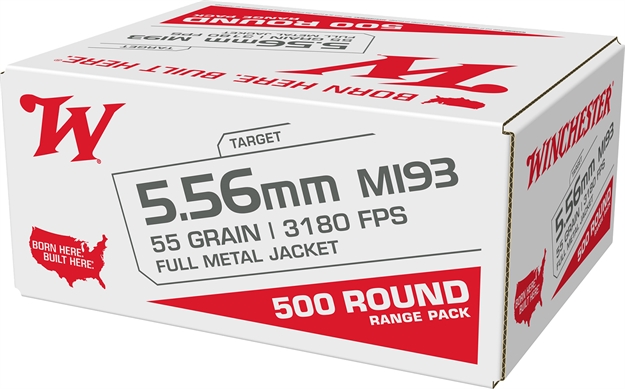 Picture of  Winchester Ammo Wm193500  M193 5.56Mm 55Gr Full Metal Jacket 500 Per Box/2 Case 020892228320