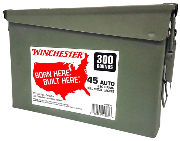 Picture of  Winchester Ammo Ww45c Usa Ammo Can 45Acp 230Gr Full Metal Jacket 300 Per Box/2 Case 020892225866