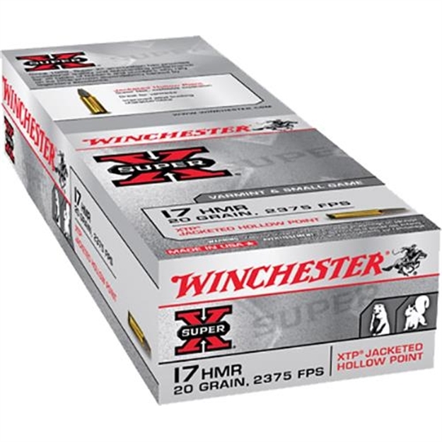 Picture of  Winchester Ammo X17hmr1 Super X  17Hmr 20Gr Hornady Xtp Hollow Point 50 Per Box/20 Case 020892102521