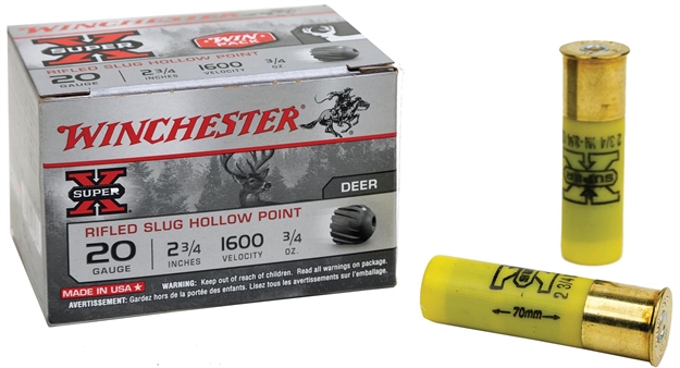 Picture of Winchester Ammo X20rsm5vp Super X  20Gauge 2.75" 3/4Oz Rifled Slug Shot 15 Per Box/10 Case 020892013476 -
