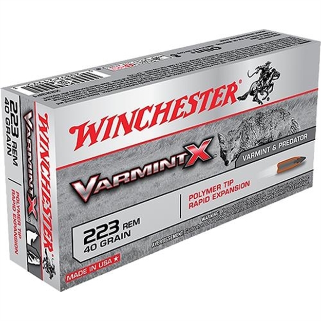 Picture of Winchester Super-X Rifle Ammo 223 Rem, Varmint X, 40 Grains, 3700 Fps, 20, Boxed 020892219953