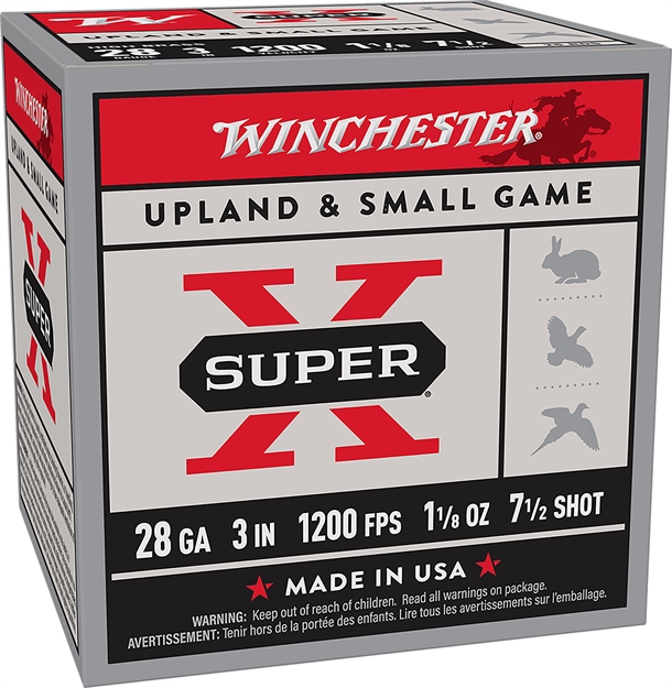 Picture of  Winchester Ammo X2837 Super X  28Gauge 3" 1 1/8Oz 7.5Shot 25 Per Box/10 Case