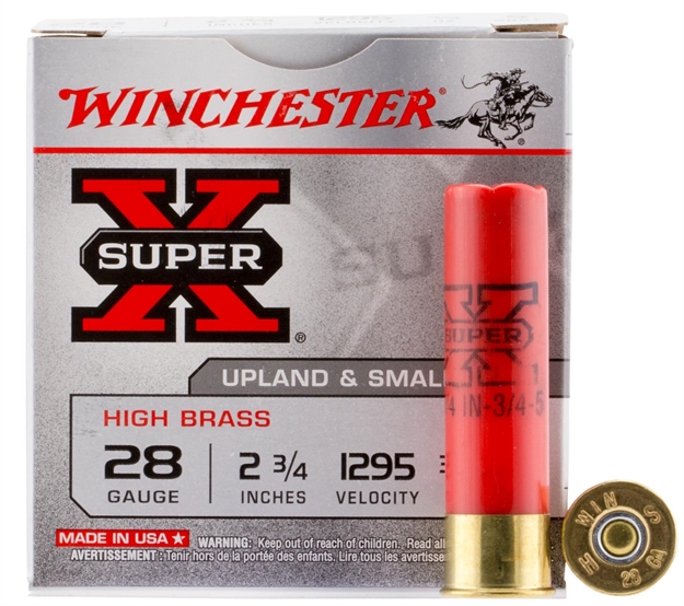 Picture of  Winchester Ammo X285 Super X Heavy Game Load High Brass 28Gauge 2.75" 3/4Oz 5Shot 25 Per Box/10 Case 020892023376