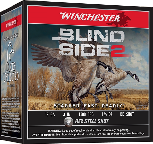 Picture of Winchester Ammunition Blind Side 2 12Ga 3" 1-3/8Oz #Bb 25Rd 10Bx/Cs < XBS123BB