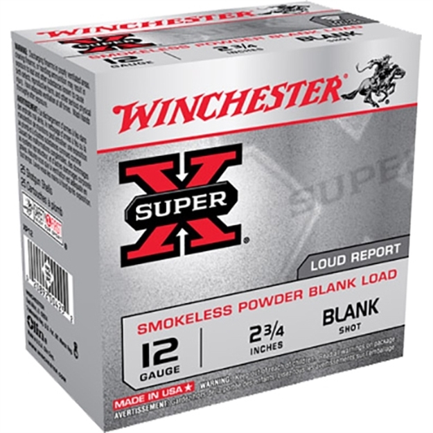 Picture of Winchester Super-X Shotshell 12 Ga, 2-3/4 In, No. Blank, Smokeless, 25 Rnd Per Box XP12
