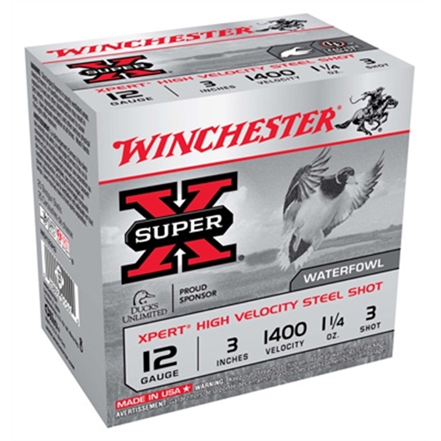 Picture of  Winchester Ammo Wex123h3 Super X Xpert High Velocity 12Gauge 3" 1 1/4Oz 3Shot 25 Per Box/10 Case 020892015470