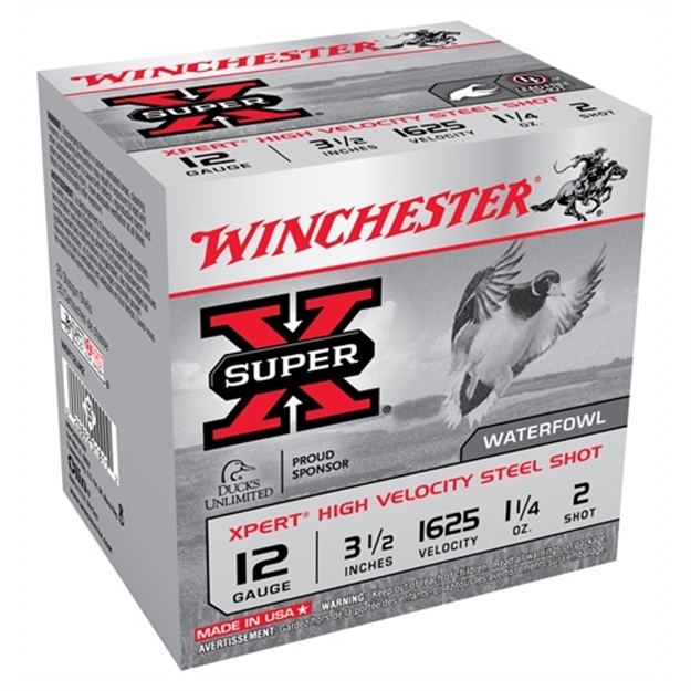 Picture of  Winchester Ammo Wex12lm2 Super X Xpert High Velocity 12Gauge 3.50" 1 1/4Oz 2Shot 25 Per Box/10 Case