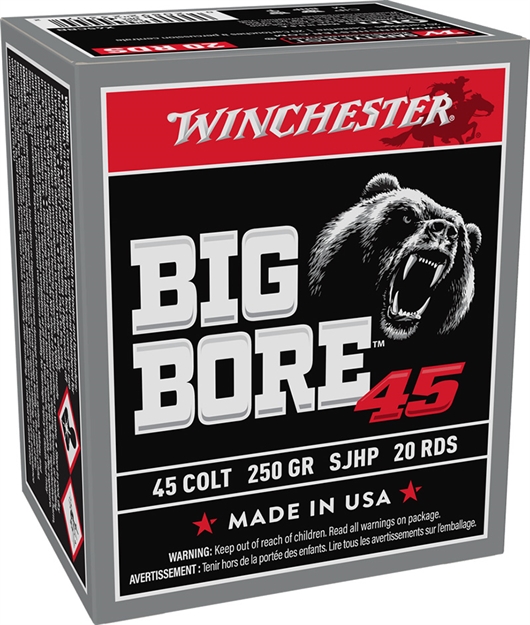 Picture of  Winchester Ammo X45cbb Big Bore  45Colt 250Gr Semi Jacketed Hollow Point 20 Per Box/10 Case