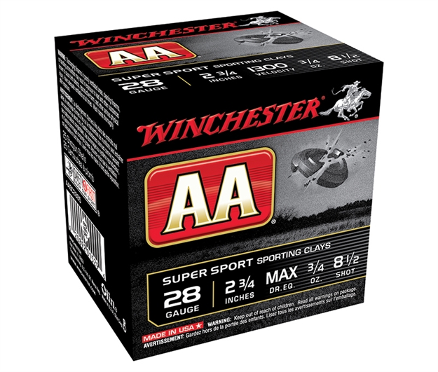 Picture of Winchester Ammunition AA Sptclay 28Ga 2.75" 3/4Oz Maxdr #8.5 AASC2885 020892015302