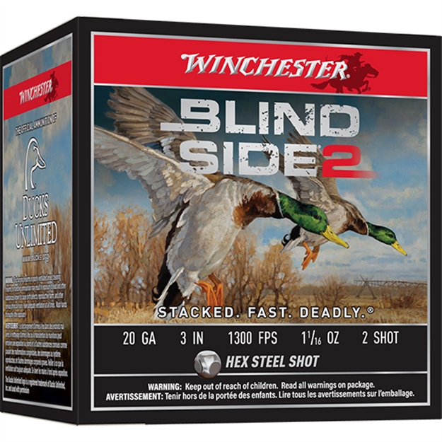 Picture of Winchester Ammunition Blind Side 2 20Ga 3" 1-1/16Oz #2 25Rd 10Bx/Cs < XBS2032