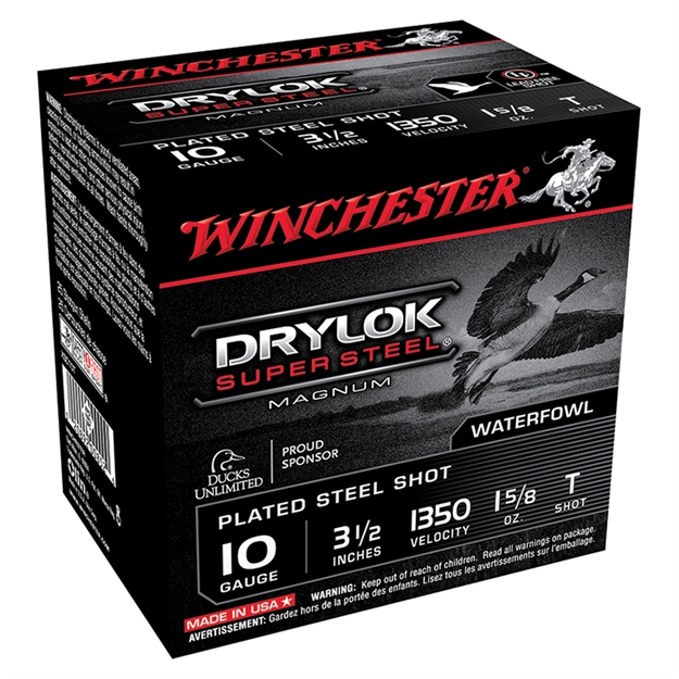 Picture of Winchester Super-X Drylok Super Steel Shotshell 10 Ga, 3-1/2 In, No. T, 1-5/8 Oz, Mag Dr, 1350 Fps XSC10T
