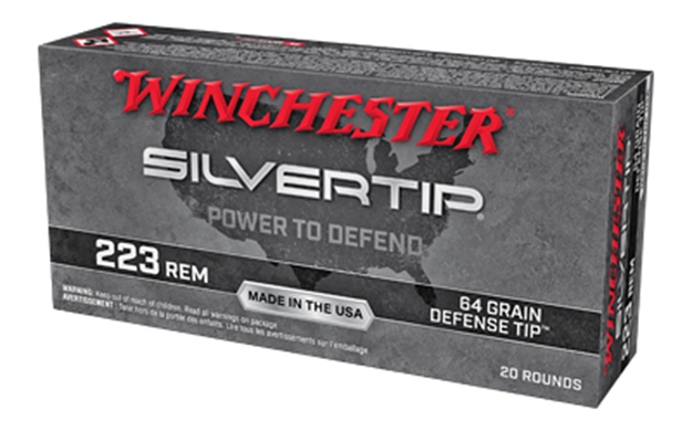 Picture of Winchester Ammunition Silvertip Defense Centerfire Rifle Ammo 223 Rem, 64 Gr, 2700 Fps, 20 Rnd W223ST