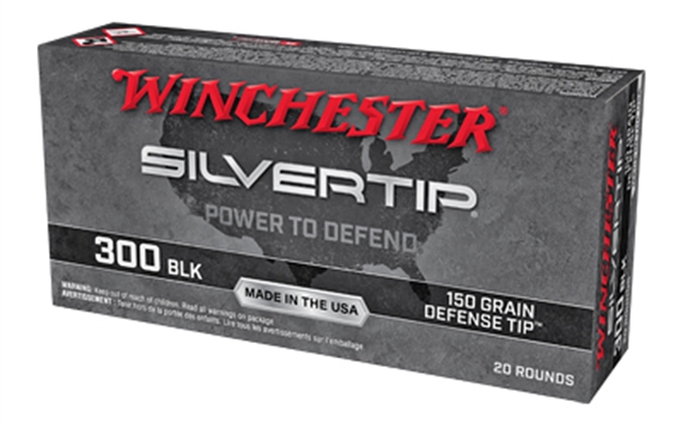 Picture of Winchester Ammunition Silvertip Defense Centerfire Rifle Ammo 300 Aac, 150 Gr, 1900 Fps, 20 Rnd W300ST 020892229891