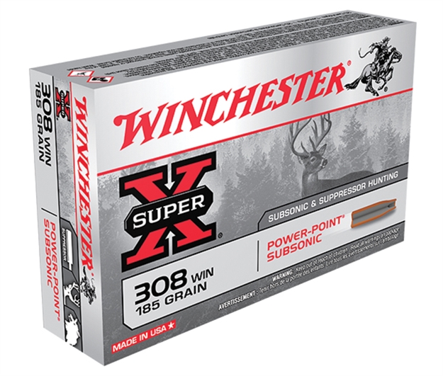 Picture of Winchester Ammunition Superx Subsonic 308Win 185Gr. 20/Bx