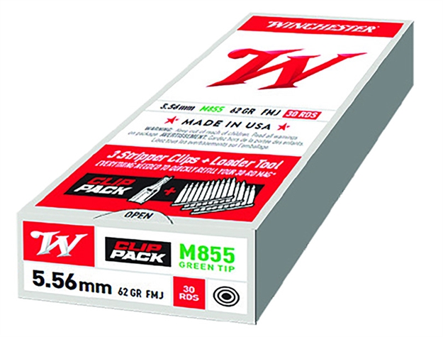 Picture of Winchester Ammunition Usa 5.56 M855 62Gr Strip Clip PK 30/Bx WM855CP 020892228870