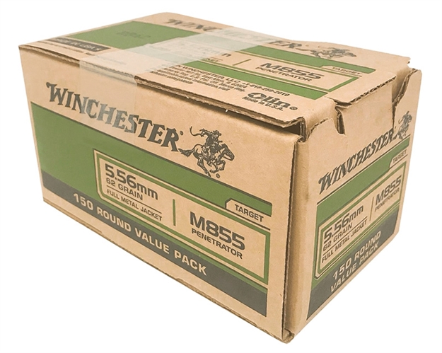 Picture of Winchester Ammo Wm855150 Usa M855 Green Tip 5.56X45mmnato 62Gr Full Metal Jacket 150 Per Bx/4 Case *Value Pack USA855LIW 020892228306