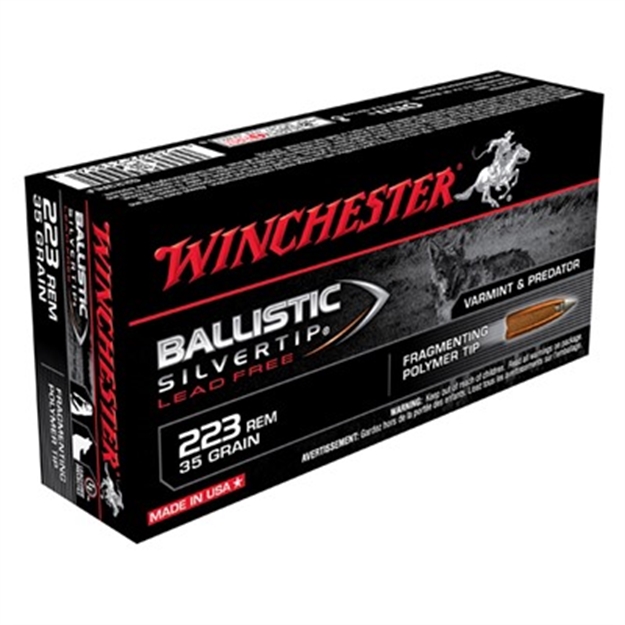 Picture of Winchester Ballistic Silvertip 223 Rem 35Gr Polymer Tip 20/Bx