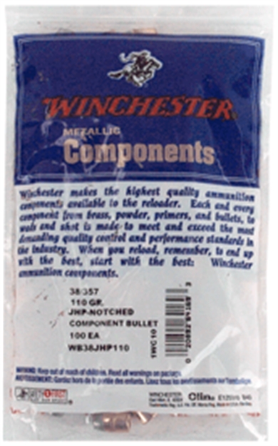 Picture of Winchester Bullets .38 Cal .357 110Gr. Jhp 100-Count