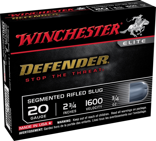 Picture of Winchester Defender 20G 2 3/4" Segslug