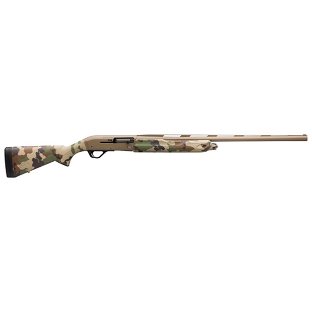 Picture of  Winchester Repeating Arms 511290292 Sx4 Hybrid Hunter 12 Gauge 28" 4+1 3.5" Flat Dark Earth Cerakote Rec/Barrel Woodland Camo Stock Right Hand (Full Size) Includes 3 Invector-Plus Chokes 048702022708